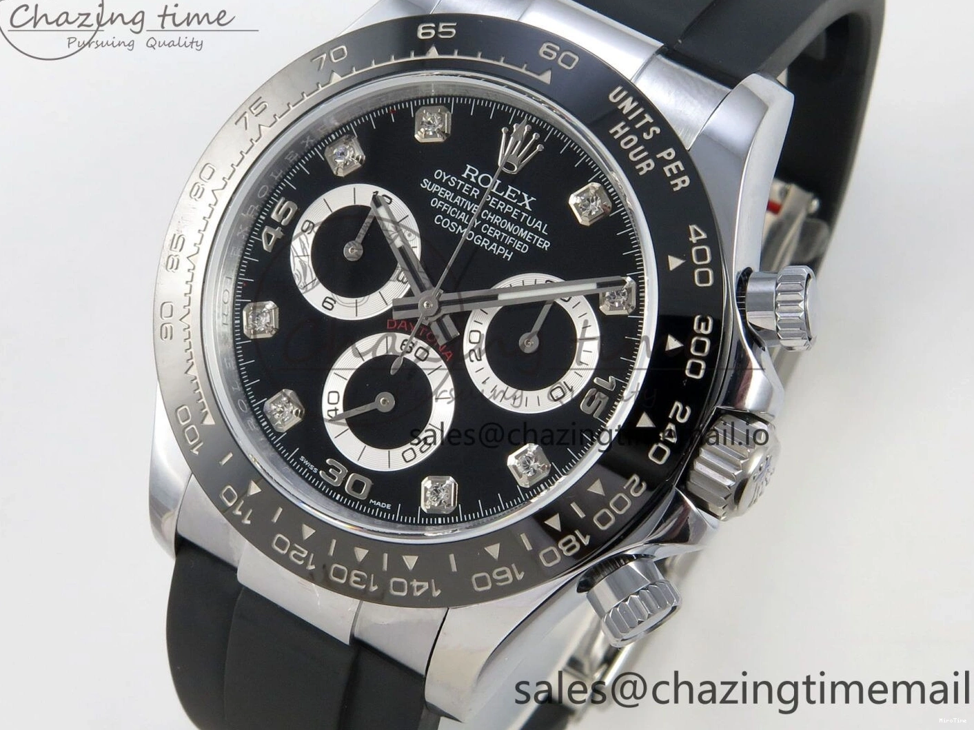 MiroTime 1225 Daytona 116519 QF 1:1 Best Edition Black Grey Dial on Oysterflex Strap SH4130 V11（Gain Weight） Classic 169